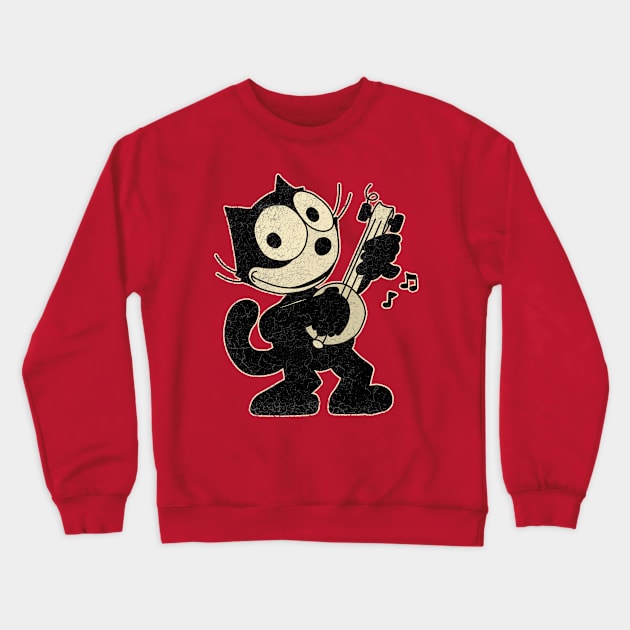 Felix the cat Crewneck Sweatshirt by valentinahramov